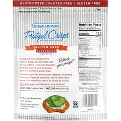 Snack Factory gluten free pretzel crisps ideal with cream cheese or dips