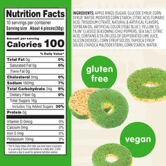 Close-up of Tajín seasoning on Snak Club Tajin Apple Rings for bold flavor