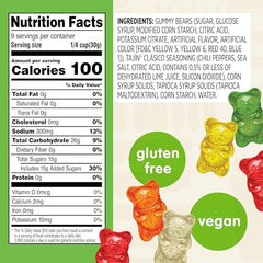 Snak Club Tajin Gummy Bears flavors display bright fruit variety for on-the-go snacking
