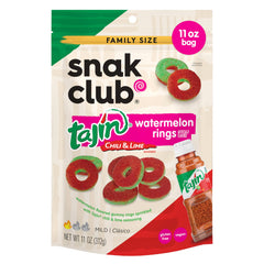 Snak Club Tajin Watermelon Rings bag for on the go and sharing