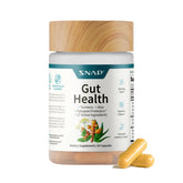 Snap Supplements gut health bottle with 50 vegetarian capsules for daily digestion
