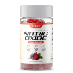 Snap Supplements Nitric Oxide Beet Root bottle showing energy support and clean nutrition.