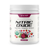 Snap Supplements organic beet root powder canister with spoon for easy daily energy support.