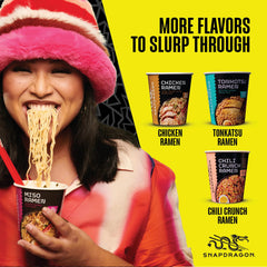 Snapdragon Miso Ramen Cup Noodles chili oil flavoring enhances aroma and heat.