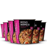 Snapdragon Miso Ramen Cup Noodles with authentic noodles, ready in minutes.