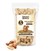 Sneaky Mango raw peanuts in shell, 2 lb, ideal for wildlife feeders.