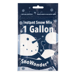 Snowonder instant snow mix poured for a fluffy, kid-friendly winter display.
