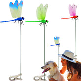 sntxmy dragonfly clip with blue wings, adds colorful garden decor