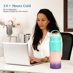 Snugtale 360-degree cooling tube technology provides even cooling without ice.
