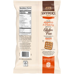 Snyder's Gluten Free Snaps no dairy or eggs; ideal dairy-free option