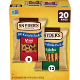 Snyder's of Hanover Variety Pack box featuring mini pretzels and sticks for snack time