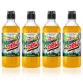 Sodastream Diet Mountain Dew bottle being poured into sparkling water for a crisp zero-calorie soda.