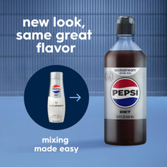 SodaStream Diet Pepsi kitchen counter setup ready to fizz.