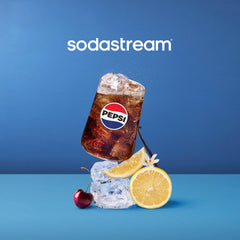 SodaStream MTN Dew Zero Sugar bottle pour for citrusy refreshment