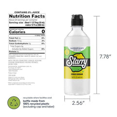 Sodastream Starry Zero bottle front label showing zero calories