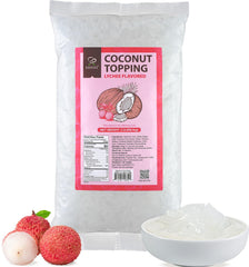 Soeos Lychee Coconut Jelly Strips packaging for convenient on-the-go snacking