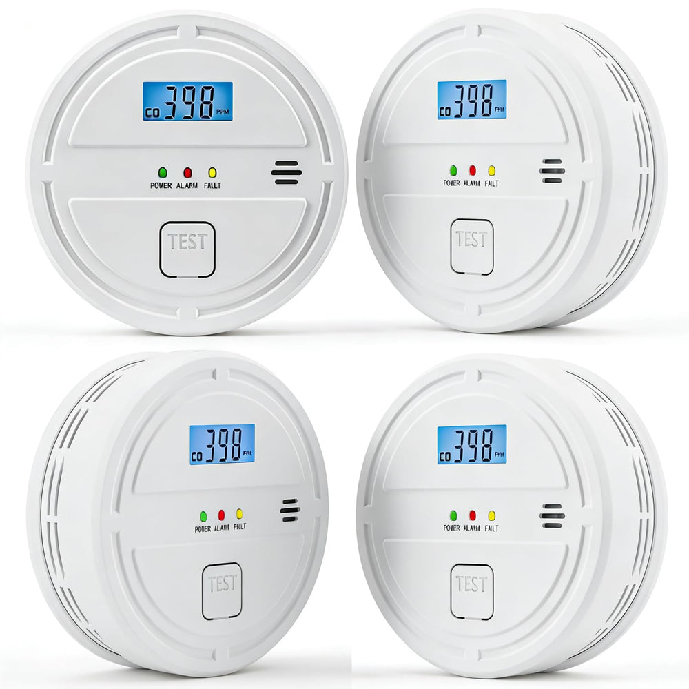 Soewolit four-pack front view of the 2-in-1 detector for home safety.