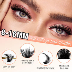 SOFENIDA Lash Clusters cat-eye 80D right view adds symmetry and drama.