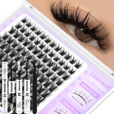 SOFENIDA lash clusters kit full set for at-home lash extensions with wispy volume