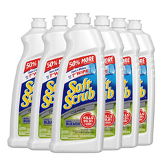 Soft Scrub antibacterial bleach bottle pour for rapid surface cleaning