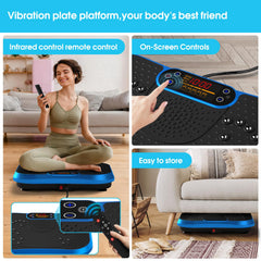 SoftGym vibration plate side view for compact home workouts.