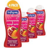 Softsoap Pomegranate Mango Spritz bottle with refreshing fruity scent.