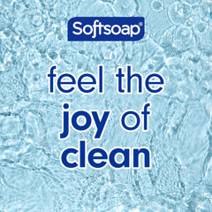 Softsoap Pomegranate Mango Spritz pour showcases smooth lather.