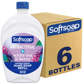 Softsoap White Tea and Berry Fusion refill bottle front for easy bathroom replenishment