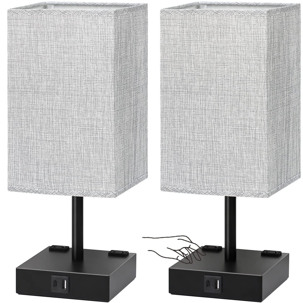 Soilsiu bedside lamp base with black metal finish delivers steady, soothing light.