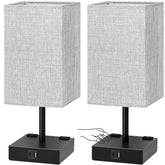Soilsiu bedside lamp base with black metal finish delivers steady, soothing light.