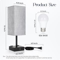 Soilsiu bedside lamp with 3-way dimming provides adjustable levels for tasks.