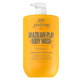Sol de Janeiro Brazilian Play Body Wash bottle with pump hydrates while cleansing.