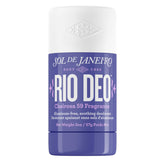 Sol de Janeiro Rio Deo Cheirosa 59 deodorant bottle close-up shows aluminum-free formula for all-day odor control.