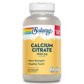 SOLARAY Calcium Citrate bottle front displaying 1000 mg for bone support