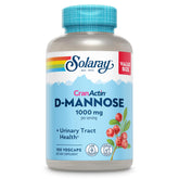 SOLARAY D-Mannose CranActin capsules in a bottle for urinary support.