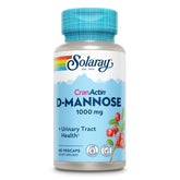 Solarray D-Mannose bottle front shows cranberry blend for urinary tract support