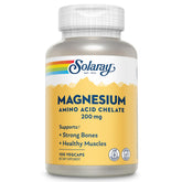 Solaray Magnesium Amino Acid Chelate 200 mg bottle for daily wellness