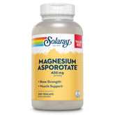 SOLARAY Magnesium Asporotate 400 mg bottle with capsules for easy daily use.