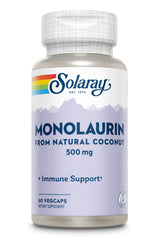 SOLARAY Monolaurin lab verification seal signals tested quality.