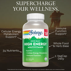 SOLARAY label closeup highlights vitamin B complex and whole food base.