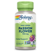 SOLARAY Passion Flower 700mg bottle with capsules indicating soothing herbal support