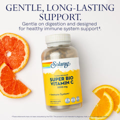 SOLARAY Vitamin C 1000mg ingredients panel showing bioflavonoids and rose hips.