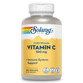 SOLARAY Vitamin C 500mg bottle label for easy daily immune support reference.