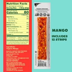 Solely Mango Fruit Jerky 12-pack shows portable single serve snack option