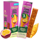 SOLELY mango-passion jerky packaging close-up highlighting clean ingredients
