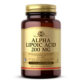 Solgar Alpha Lipoic Acid 200 mg bottle front view for daily antioxidant support