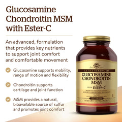 Solgar ester-c joint support graphic emphasizing collagen-related benefit