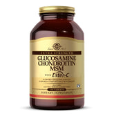 Solgar extra strength glucosamine chondroitin msm ester-c bottle highlighting joint support