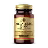 Solgar Melatonin 10 mg bottle front view highlighting sleep support
