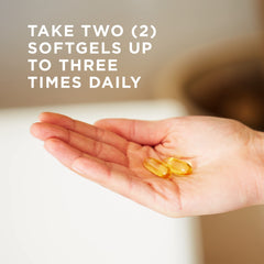 Solgar Omega 3 softgels close-up of capsules.